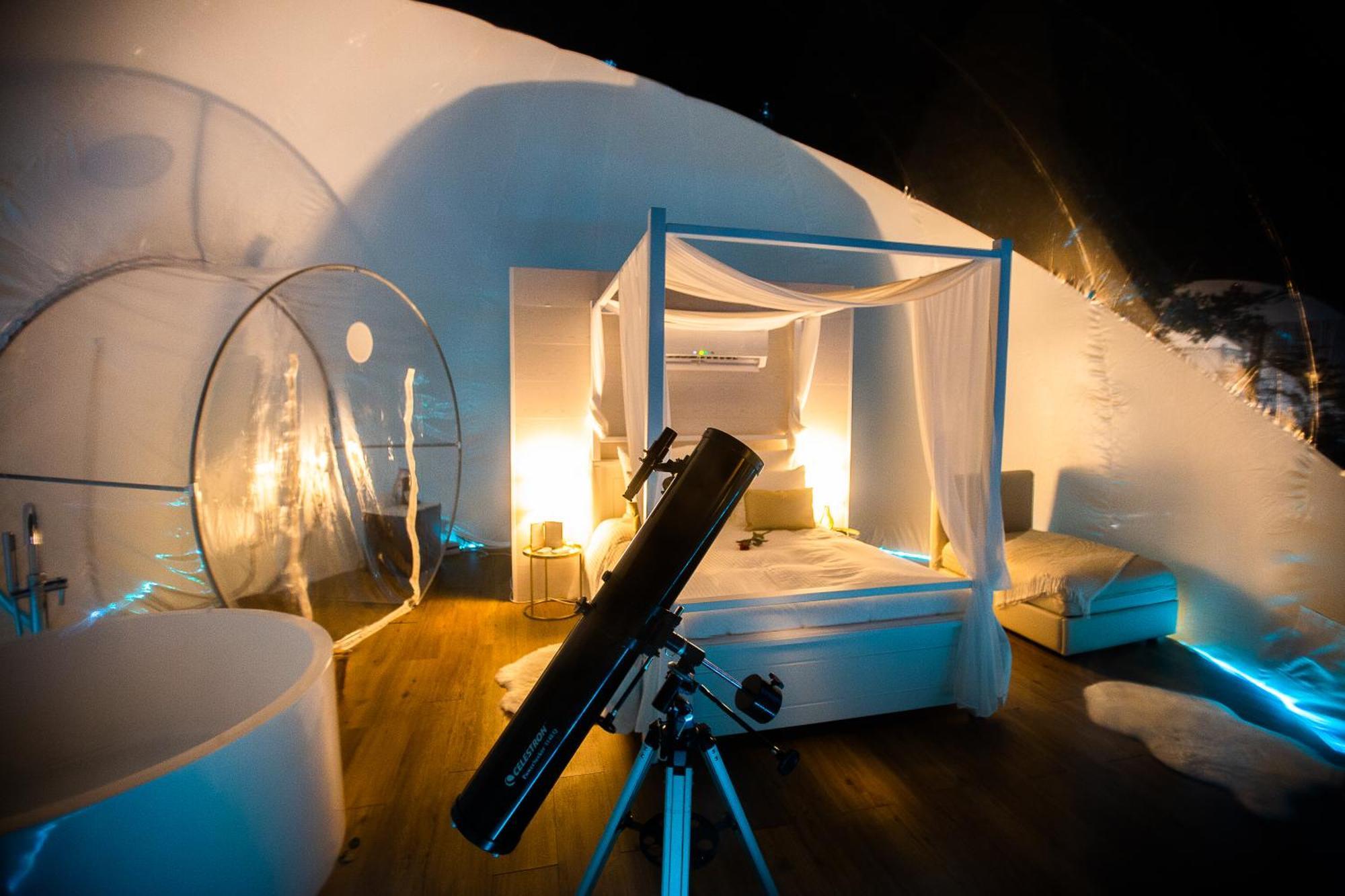 Hotel Burbujas Astronomicas Albarari Sanxenxo Zewnętrze zdjęcie